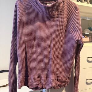 The North Face Women's Textured Cowl Neck Sweater - Plum